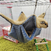 Animale de companie mici Hamac Paturi suspendate Cușcă pentru hamsteri Hamac pentru animale mici Cușcă suspendată confortabilă cu două straturi Pat pentru hamsteri