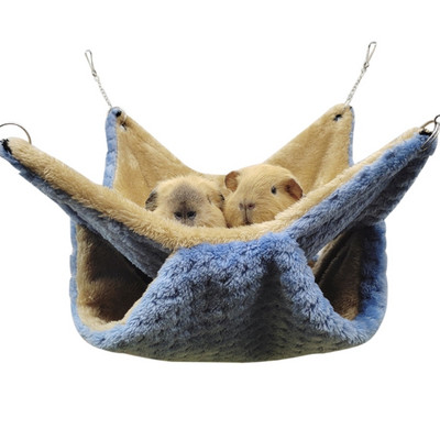 Animale de companie mici Hamac Paturi suspendate Cușcă pentru hamsteri Hamac pentru animale mici Cușcă suspendată confortabilă cu două straturi Pat pentru hamsteri