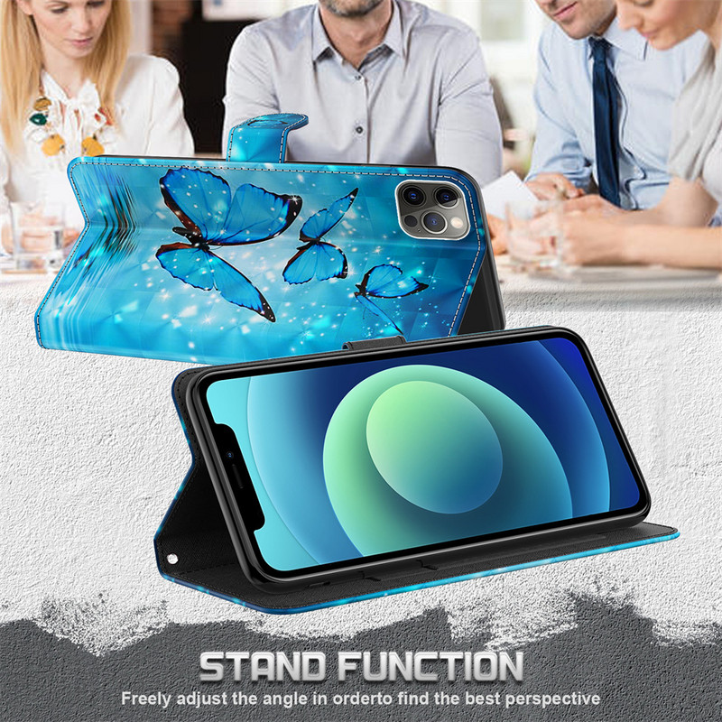 Θήκη για κάλυμμα τηλεφώνου για Apple iPhone 14 13 12 Mini 11 Pro X XR XS Max 7 8 6 6S Plus SE 2020 Cute Cat Tiger Wallet Coque D24G