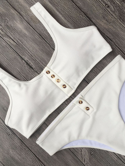 Seksualus sportinis bikinis, 2022 m. Bandeau maudymosi kostiumėlis, moteriškas maudymosi kostiumėlis su briaunomis, moteriškas Dviejų dalių bikinio rinkinys Maudymosi kostiumėlis Push Up