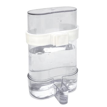 Bird Water Dispenser for Cage Automatic Bird Waterer Feeder Parakeet Cage Accessory Clear Food Drinker Container No Mess