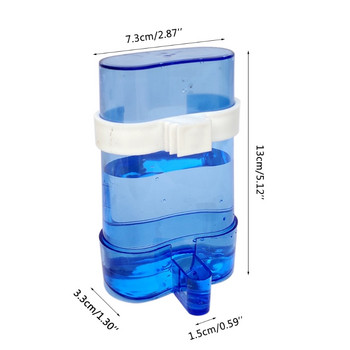 Bird Water Dispenser for Cage Automatic Bird Waterer Feeder Parakeet Cage Accessory Clear Food Drinker Container No Mess