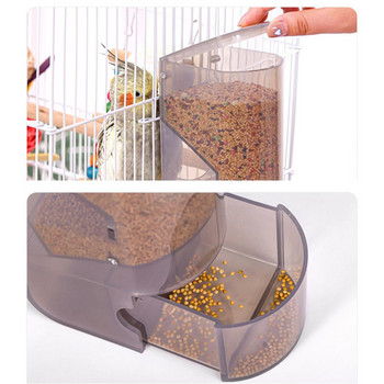 Νέα αυτόματη τροφοδοσία πουλιών No-Mess Bird Feeder Parrot Feeder Κλουβί αξεσουάρ για Budgerigar Canary Cockatiel Finch Parakeet