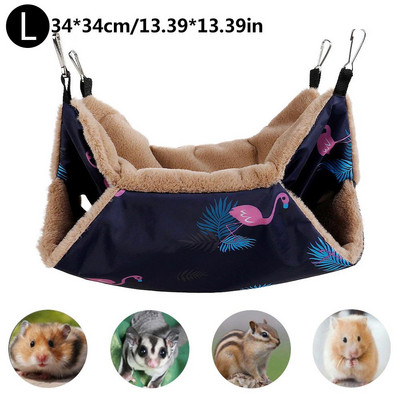 Šeškų hamakas narvei 2 pakopų šiltas jūrų kiaulytės hamakas, skirtas naminiams gyvūnėliams žaisti ir ilsėtis Šeškų hamakas narveliui augintiniui skirtas hamakas