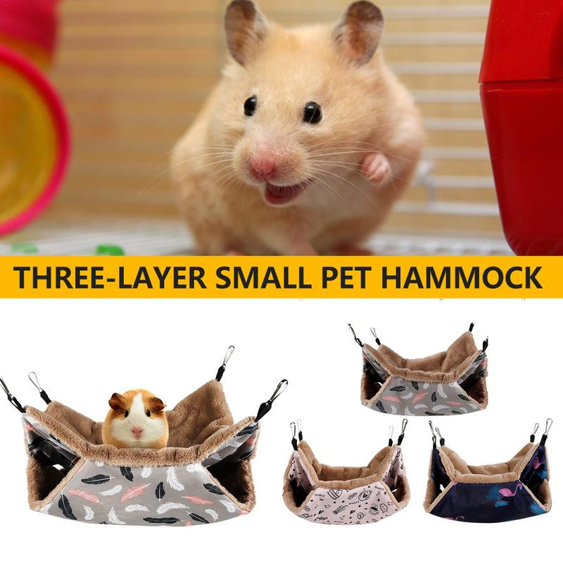 Šeškų hamakas narvei 2 pakopų šiltas jūrų kiaulytės hamakas, skirtas naminiams gyvūnėliams žaisti ir ilsėtis Šeškų hamakas narveliui augintiniui skirtas hamakas