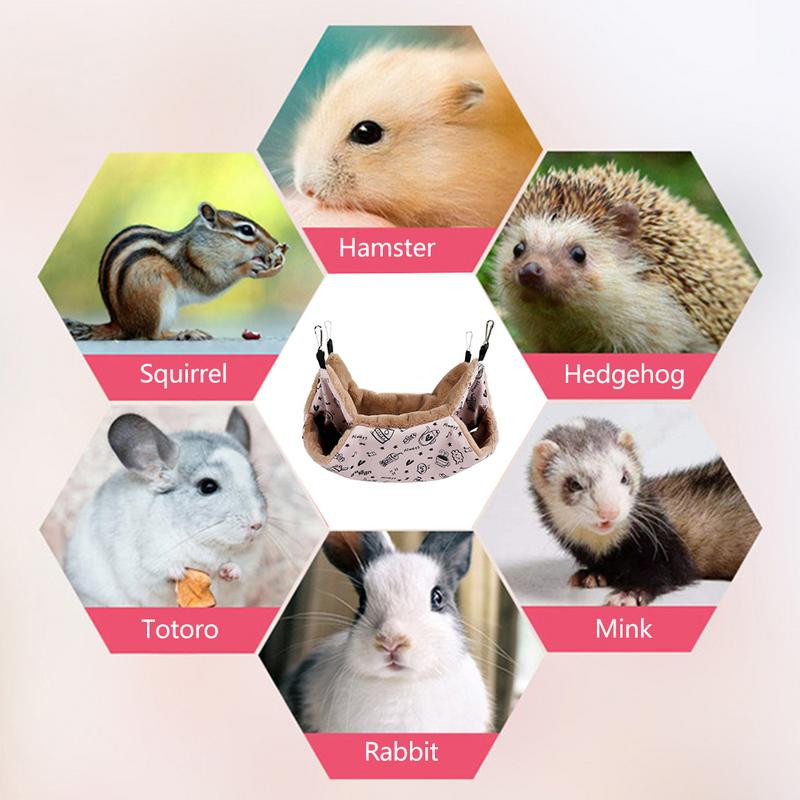 Šeškų hamakas narvei 2 pakopų šiltas jūrų kiaulytės hamakas, skirtas naminiams gyvūnėliams žaisti ir ilsėtis Šeškų hamakas narveliui augintiniui skirtas hamakas