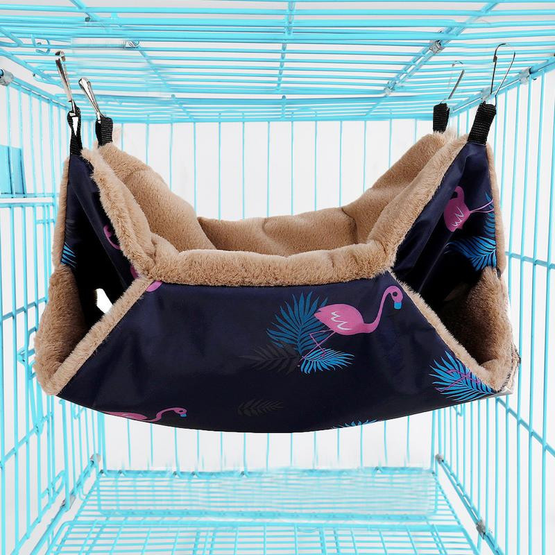Šeškų hamakas narvei 2 pakopų šiltas jūrų kiaulytės hamakas, skirtas naminiams gyvūnėliams žaisti ir ilsėtis Šeškų hamakas narveliui augintiniui skirtas hamakas
