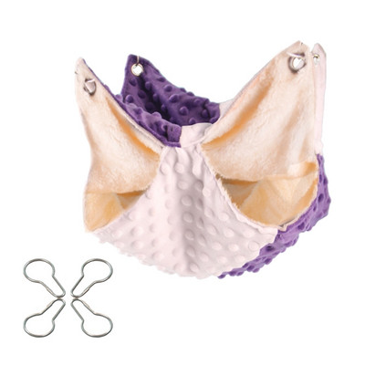 Tengerimalac függő függőágy 2 rétegű meleg ágyas ház játszótéri ketrec fészek cukorsikló görény mókus számára Könnyen felakasztható