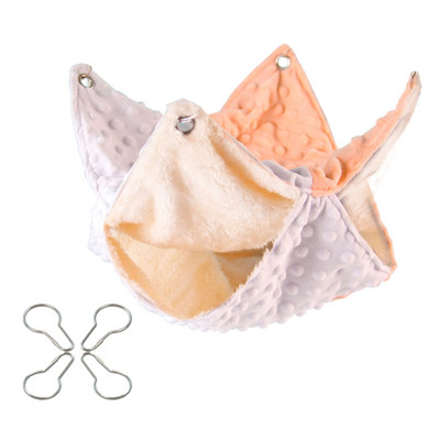 Tengerimalac függő függőágy 2 rétegű meleg ágyas ház játszótéri ketrec fészek cukorsikló görény mókus számára Könnyen felakasztható