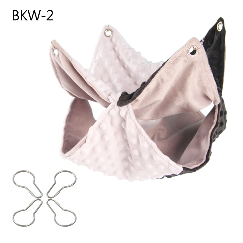 Tengerimalac függő függőágy 2 rétegű meleg ágyas ház játszótéri ketrec fészek cukorsikló görény mókus számára Könnyen felakasztható