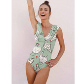 Ολόσωμο μαγιό με βαθύ V-λαιμόκοψη, γιορτινά beachwear, σχεδιαστές μαγιό, καλοκαιρινά ρούχα για σερφ