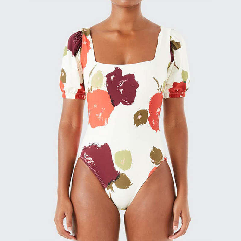 Moterų retro stiliaus maudymosi kostiumai atostogų paplūdimio aprangos dizainerio maudymosi kostiumėlio vasaros banglenčių dėvėjimo spausdinimas