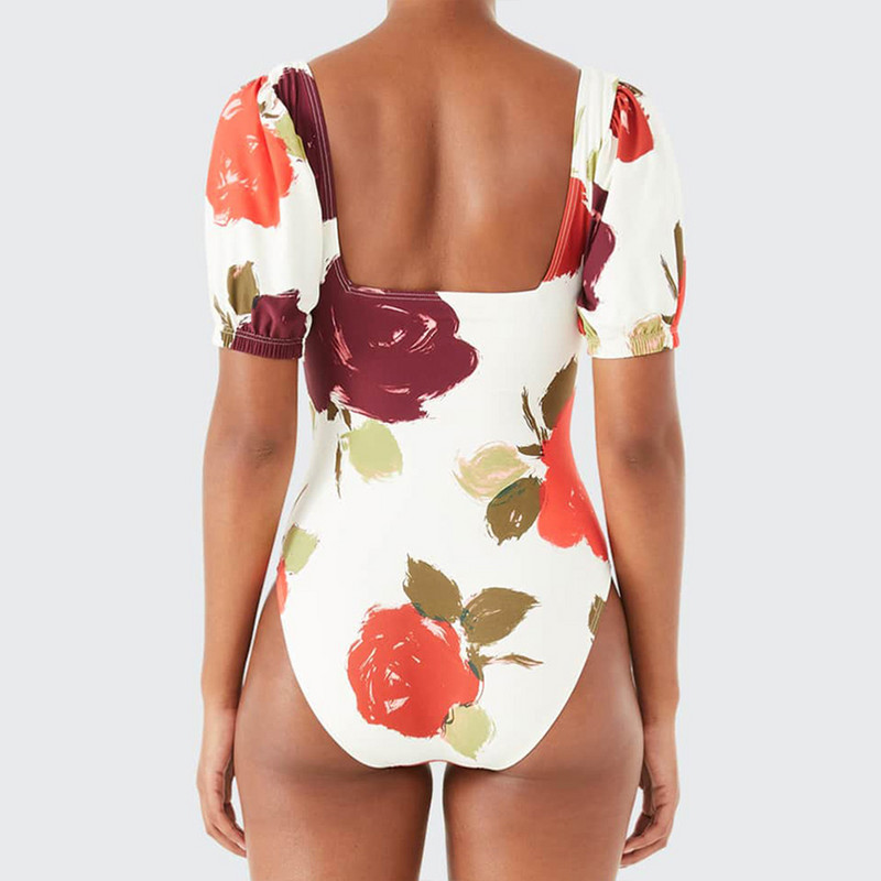 Moterų retro stiliaus maudymosi kostiumai atostogų paplūdimio aprangos dizainerio maudymosi kostiumėlio vasaros banglenčių dėvėjimo spausdinimas