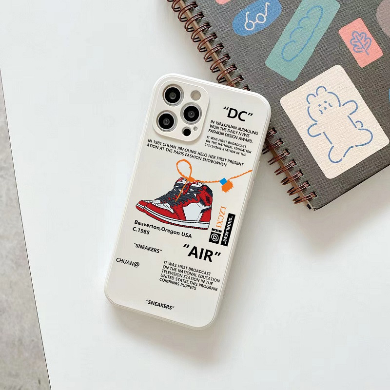 2022 Hot Off Αθλητικά παπούτσια μάρκας θήκη τηλεφώνου για iphone 12 13 mini 11 14 XS Max XR 7 8 Plus SNEAKERS λευκή ετικέτα μαλακό κάλυμμα TPU