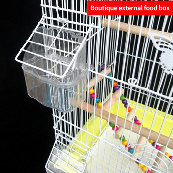 Bird Cage Cup PP Bird Bowl Parrot Feeders Μπολ Νερού για Cockatiel Πιάτο φαγητού για Bird Cage Προμήθειες κατοικίδιων για τροφή πουλιών