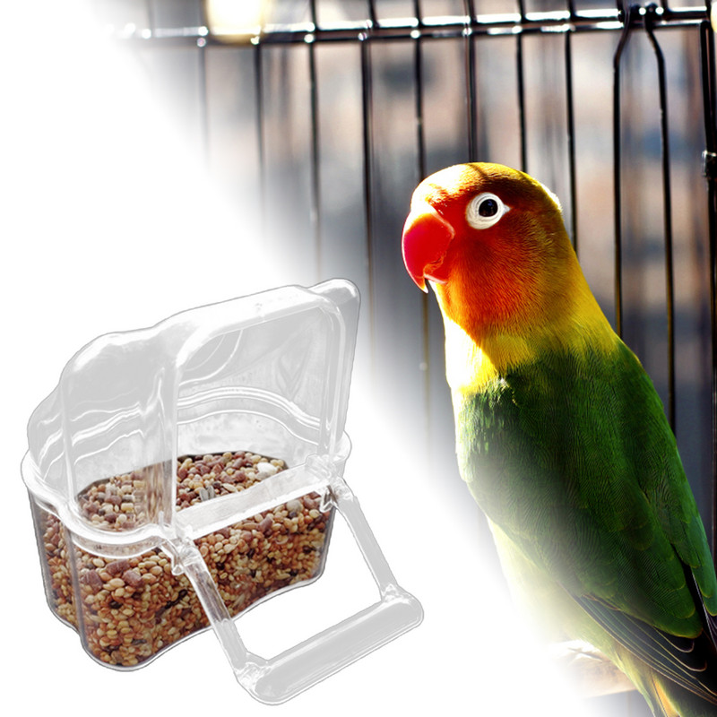 Paukščių narvelio puodelis PP Paukščių dubuo Papūgos tiektuvai Vandens dubenys Cockatiel Maisto indas paukščių narveliui Naminių gyvūnų reikmenys paukščiams lesinti