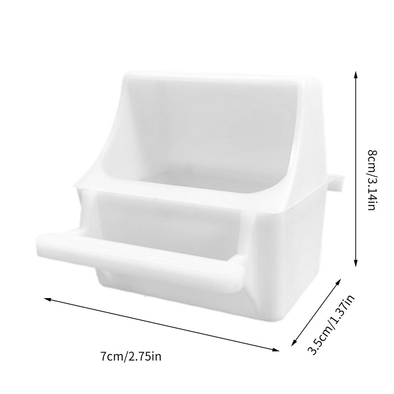 Paukščių narvelio puodelis PP Paukščių dubuo Papūgos tiektuvai Vandens dubenys Cockatiel Maisto indas paukščių narveliui Naminių gyvūnų reikmenys paukščiams lesinti