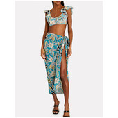 Moteriški retro stiliaus maudymosi kostiumėliai, 2022 m., moteriški raukiniai bikiniai, margintas vientisas maudymosi kostiumėlis, šventinė paplūdimio suknelė Seksuali suvarstoma vasara