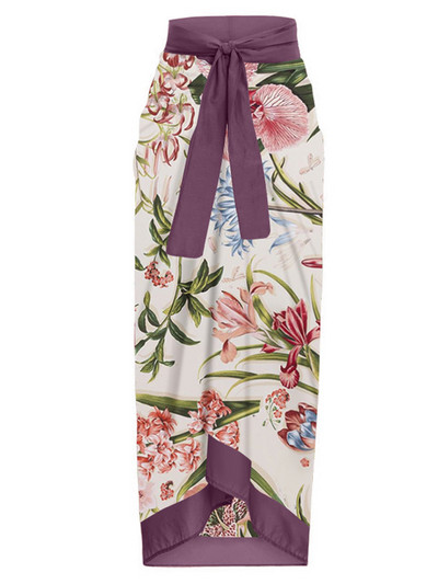 Retro vienetinis maudymosi kostiumėlis su gėlių raštu Colorblock maudymosi kostiumėliai ir sijonas šventinė paplūdimio suknelė Seksuali dizainerio maudymosi kostiumėliai moterims