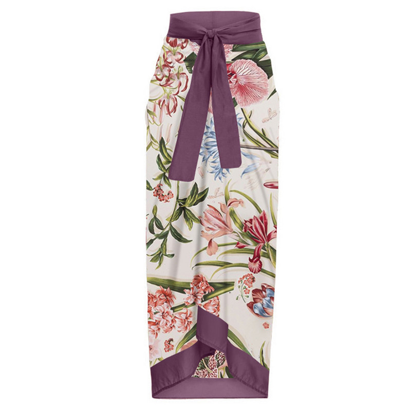 Retro vienetinis maudymosi kostiumėlis su gėlių raštu Colorblock maudymosi kostiumėliai ir sijonas šventinė paplūdimio suknelė Seksuali dizainerio maudymosi kostiumėliai moterims