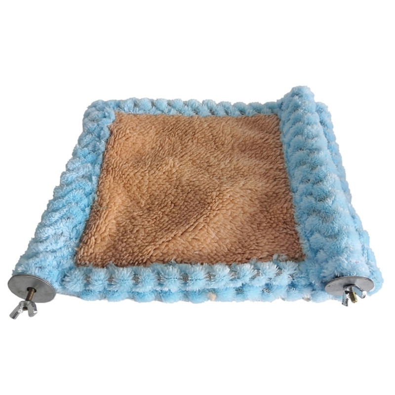 Hamster Swing Hammock 2 rétegű kisállat akasztós ágy téli meleg plüss hörcsög függőágy függőfészek ketrec mókusnak