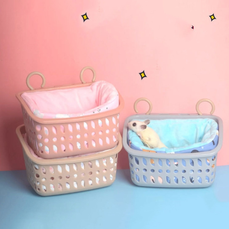 Naminių gyvūnėlių hamakas mažas gyvūnas, šilta lova pakabinamas krepšelis, buveinė, slėptuvė žiurkėnų jaunoms voverėms jaunesnėms jūrų kiaulytėms