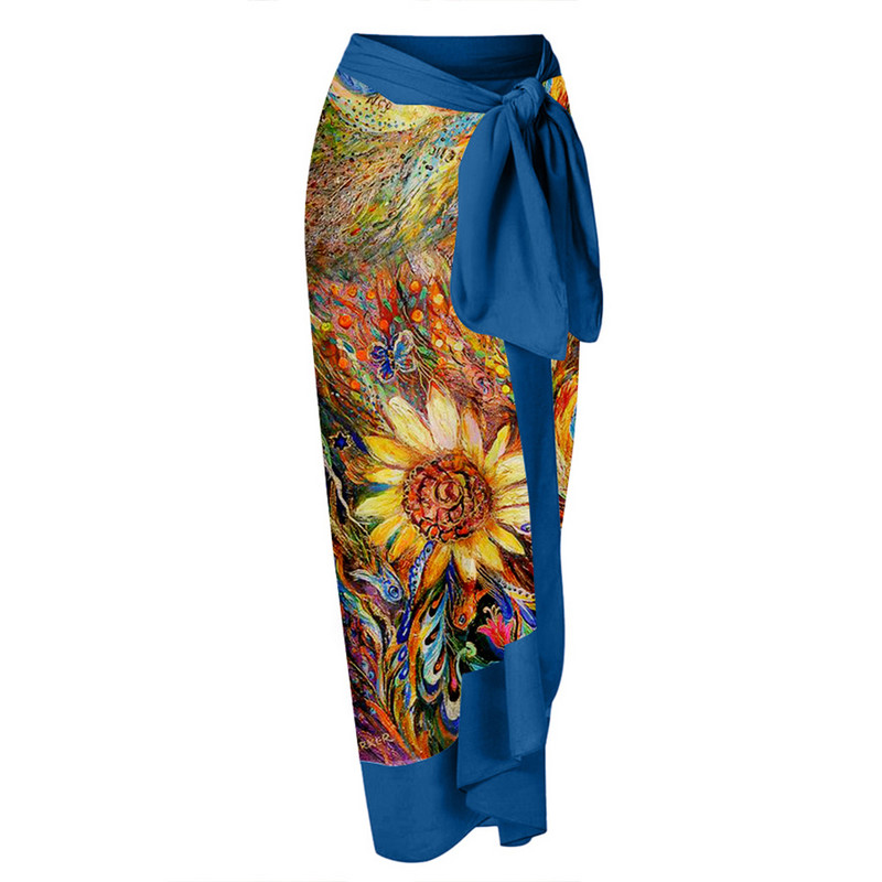 Moterų maudymosi kostiumėlių senovinis abstrakčiojo rašto bikinio rinkinys vientisas maudymosi kostiumėlis su Cover Up Deep-v paplūdimio apranga Vasariniai maudymosi kostiumėliai