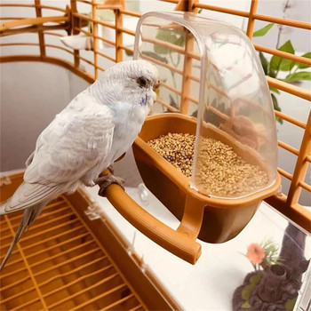 Προμήθειες πουλιών Τροφοδότες κλουβιών πουλιών Parrot Birds Water Hanging Bowl Parakeet Feeder Box Κλουβί για κατοικίδια Πλαστικό δοχείο τροφίμων Προϊόντα για κατοικίδια
