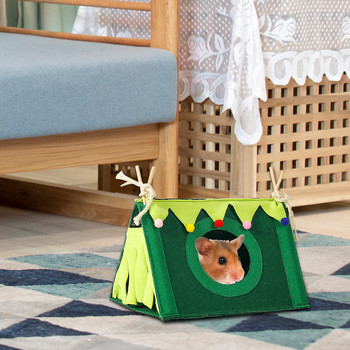 Κρεβάτι Hamster House Μαλακό και άνετο Μικρό Ζώο Μεγάλη Πλενόμενη Φωλιά Σκηνής Κλουβιού Ακριβείας Ραφής Αξεσουάρ για μικρά κατοικίδια