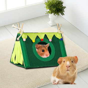Легло за къща за хамстер Меко и удобно дребно животно Голямо миещо се гнездо Клетка с прецизни шевове Палатка Аксесоари за малки домашни любимци