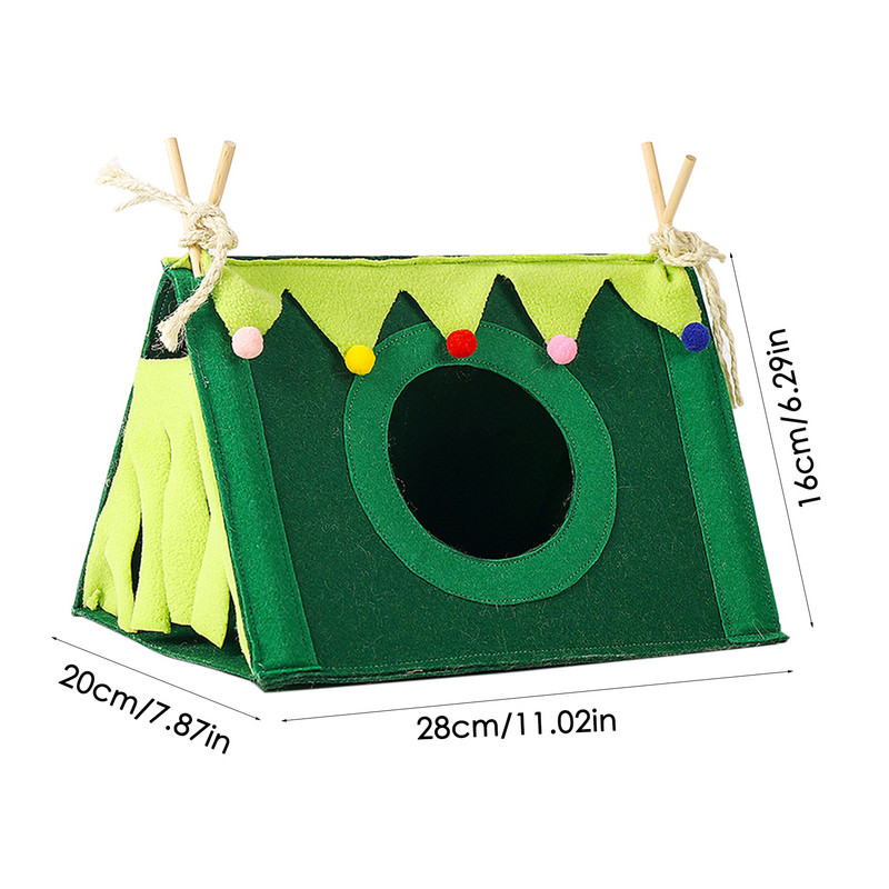 Pat pentru hamsteri, moale și confortabil pentru animale mici, cuib mare, lavabil, cușă de precizie, cort, accesorii pentru animale de companie mici