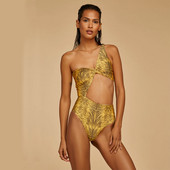 2022 m. bikini vientisas maudymosi kostiumėlis Moteriški Push Up maudymosi kostiumėliai Seksualūs asimetriški moteriški paplūdimio drabužiai Vasarinis maudymosi kostiumėlis aukštu juosmeniu bikini