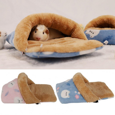 Hamster Nest Super Soft, πλενόμενο κρεβάτι ινδικού χοιριδίου Ημίκλειστο Keep Warm Λούτρινο Χειμώνα Ζεστό Χαριτωμένο Hamster House Nest Pet Supplies