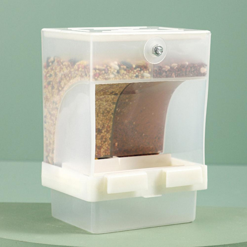 Hrănitor automat pentru papagali, rezistent la stropire, container cutie pentru hrană pentru păsări de mare capacitate, instrumente de hrănire pentru păsări, accesorii pentru păsări