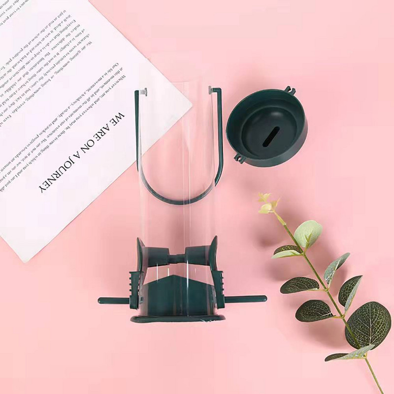 Naminių paukščių lesyklėlė naminių gyvūnėlių ėdalo dalytuvas lauke kabantis kelių skylių paukščių lesyklėlė Skraidantis gyvūnas Automatinis šėrimo kojoms įrankis lauke