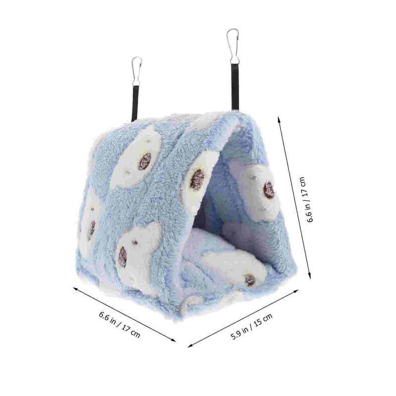 Pat pentru hamsteri Guineea Hamac agățat Peșteră Cușcă Pasăre Animal Dormit Ascunzătoare Arici Cosy Călduță Cabana Pluș Ascunzătoare pentru papagali