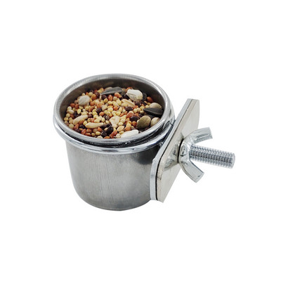 S-XL pentru păsări cușcă agățată castron din oțel inoxidabil pentru păsări pentru animale de companie vase cupă anti-turnament hrănire hrănire pentru băutură alimentară pentru papagal