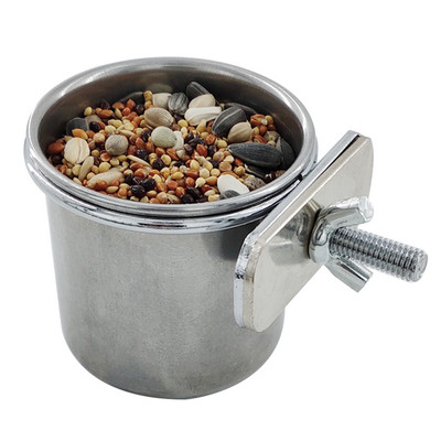 S-XL pentru păsări cușcă agățată castron din oțel inoxidabil pentru păsări pentru animale de companie vase cupă anti-turnament hrănire hrănire pentru băutură alimentară pentru papagal