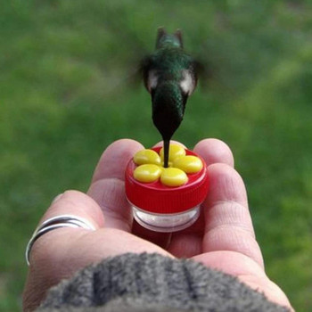 Bird Feeder Handheld Hummingbird με βεντούζα Πολυλειτουργικός Mini Feeder Creative Straws for Pet Bird Feeder Outdoor Garden
