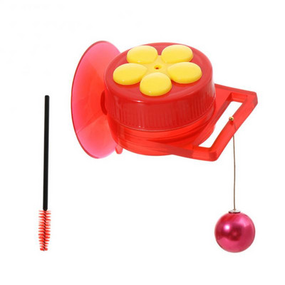 Paukščių tiektuvas Rankinis kolibris su siurbimo puodeliu Daugiafunkcinis mini lesytuvas Kūrybiniai šiaudeliai naminių paukščių lesyklėlei lauko sode