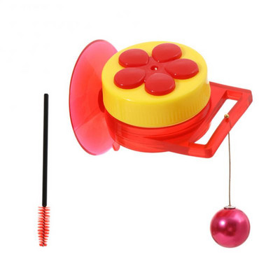 Paukščių tiektuvas Rankinis kolibris su siurbimo puodeliu Daugiafunkcinis mini lesytuvas Kūrybiniai šiaudeliai naminių paukščių lesyklėlei lauko sode