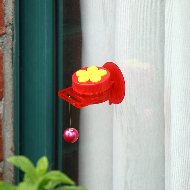 Paukščių tiektuvas Rankinis kolibris su siurbimo puodeliu Daugiafunkcinis mini lesytuvas Kūrybiniai šiaudeliai naminių paukščių lesyklėlei lauko sode