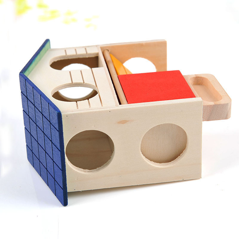 Drvena kućica za zamorce na kat kavez za ježa i hrčka s ljestvama dodaci za zeca igralište dom malih životinja