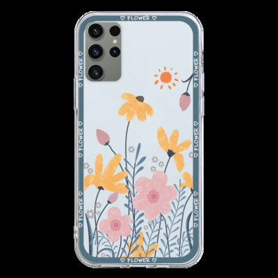 Skirtas Samsung Galaxy S23 Ultra Plus s23+ 5G S 23 Case Coque, skirtas Samsung GalaxyS23 GalaxyS23Ultra Flowers Fundas Shell buferio dangtelis