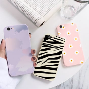 Για iPhone 6 6S 6 Plus Funda Για iphone 6Plus 6s plus Capa iPhone6plus 6 s iPhone6s TPU Καλύμματα Flower Protect Silicon Matte Case