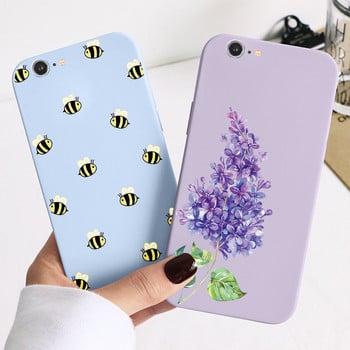 Για iPhone 6 6S 6 Plus Funda Για iphone 6Plus 6s plus Capa iPhone6plus 6 s iPhone6s TPU Καλύμματα Flower Protect Silicon Matte Case