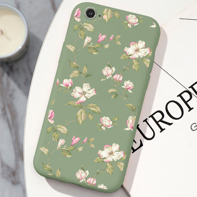 Για iPhone 6 6S 6 Plus Funda Για iphone 6Plus 6s plus Capa iPhone6plus 6 s iPhone6s TPU Καλύμματα Flower Protect Silicon Matte Case