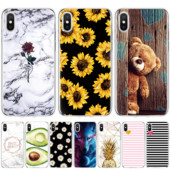 Θήκη για iPhone X XS XR 10 Θήκες Κάλυμμα TPU από σιλικόνη για iPhone XS Max Coque Etui Bumper Phone Back Cover Full 360 Protective