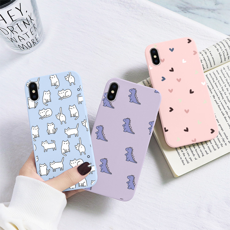 За iPhone X XR XS Max Cute Animal Celular Case за iPhoneXR xs max x Xs Max xr Xsmax XSMAX Xr xR xsmax Silicon Matte TPU Fundas