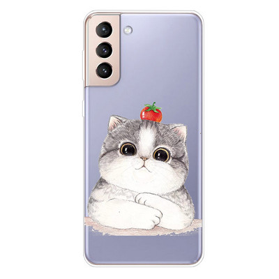 Για Samsung Galaxy S21 FE Ultra Plus 5G Θήκη Διάφανη TPU Silicone Soft Cartoon Case for Samsung S21FE 5G S 21 Case